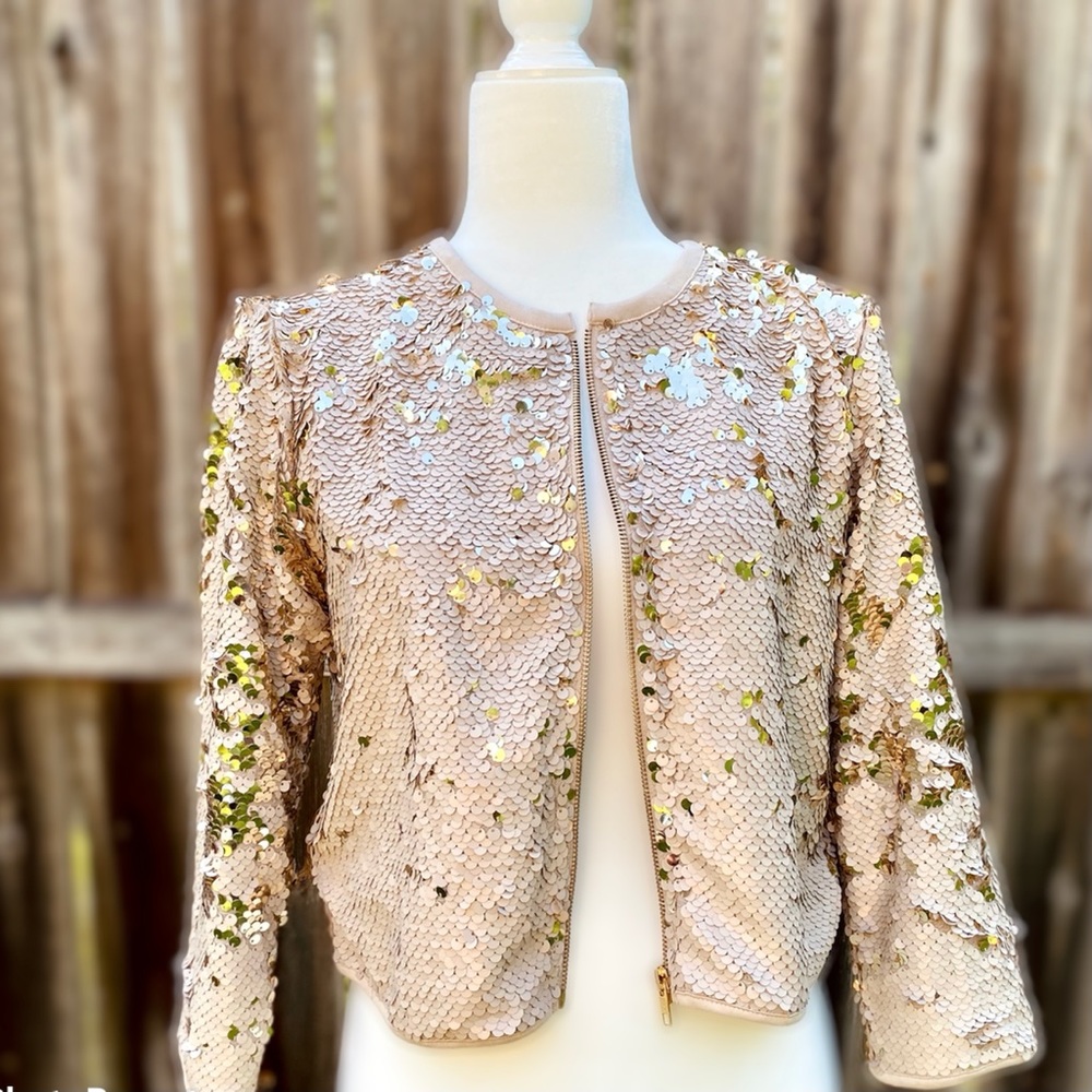 Forever 21 Flip-sequin Formal Jacket